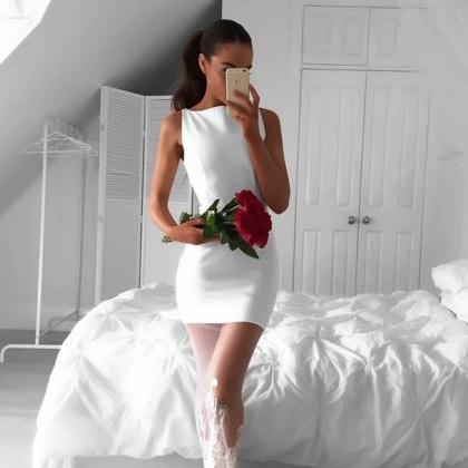 Simple Mermaid Sleeveless Long Prom Dress B330 main image 0