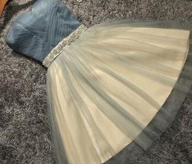A-line Sweetheart Tulle Pretty Homecoming Dresses Mini Prom Dress   PD391