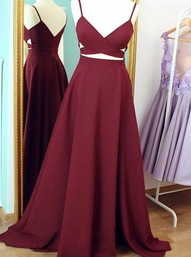 sexy maroon dress