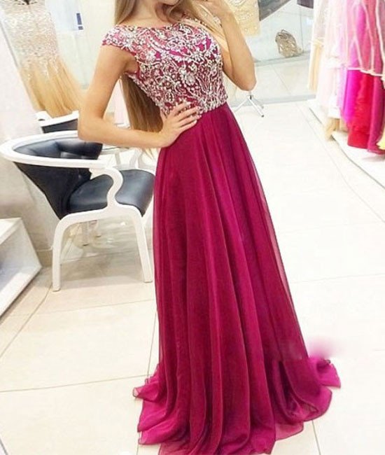 fuchsia formal gowns