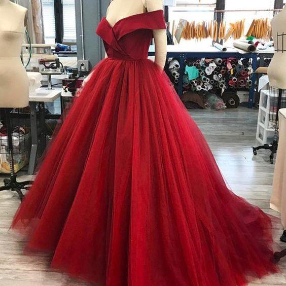 red tulle robe