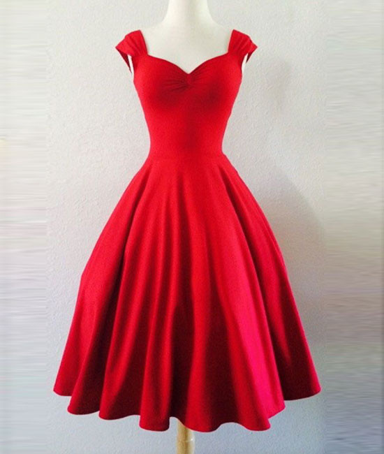 Simple ALine Sweetheart Red Short Dress on Luulla